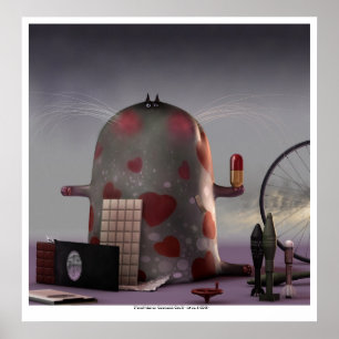 Zeremonialkatzen II (Katze Nr. 6) Poster