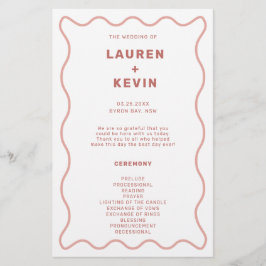 Zeremonie für Rosa und Weiße Grenze