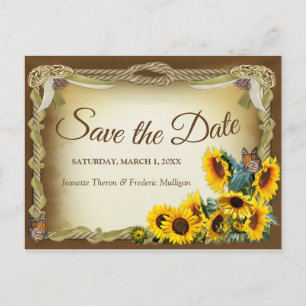 Zeremonie Save the Date bearbeiten Ankündigungspostkarte