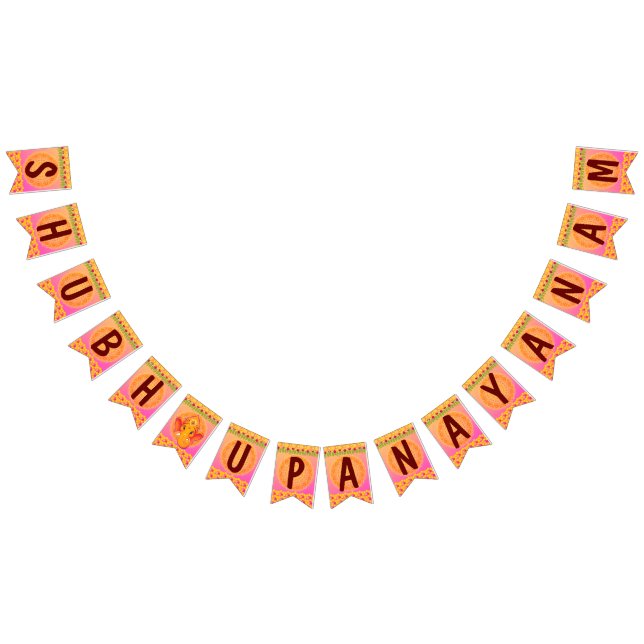 Zeremonie Thread Zeremonie in Upanayanam Willkomme Wimpelkette (Alle)