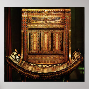 Zeremonieller Stuhl von Tutankhamun Poster
