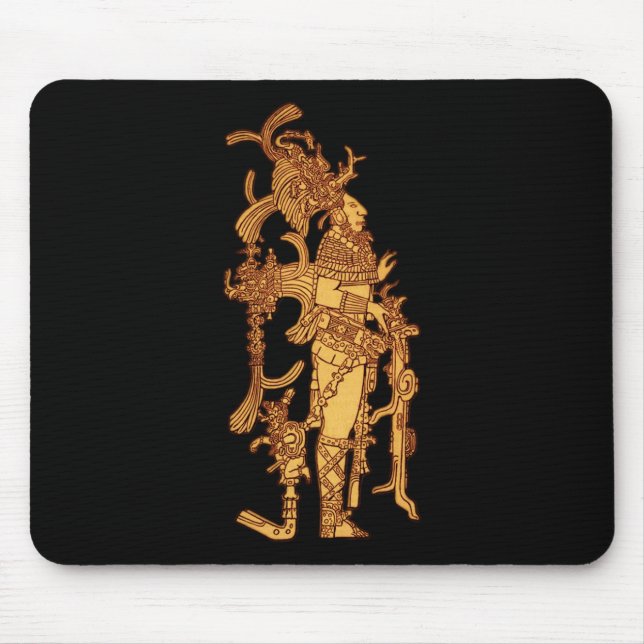 Zeremonielles Mayakleid Mousepad (Vorne)