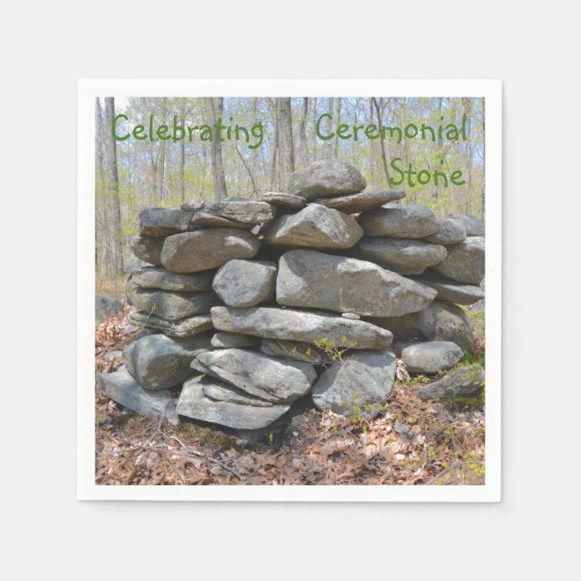 Zeremonienstein feiern serviette (Vorderseite)