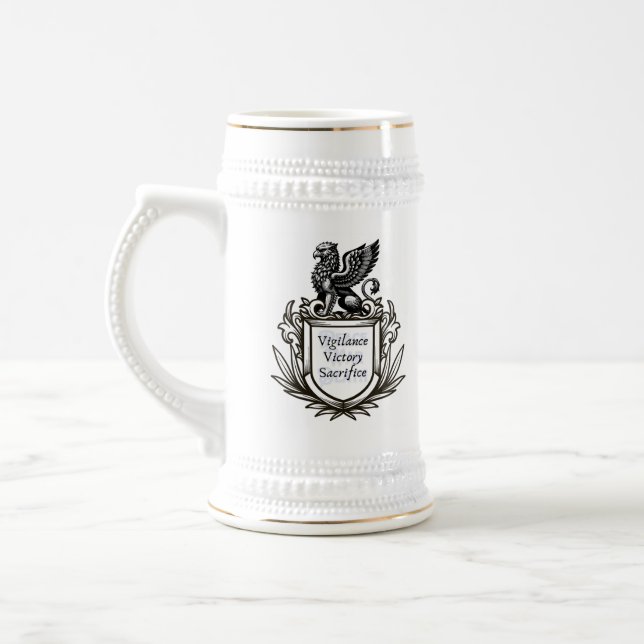 Zeremonienwarden Stein Bierglas (Links)