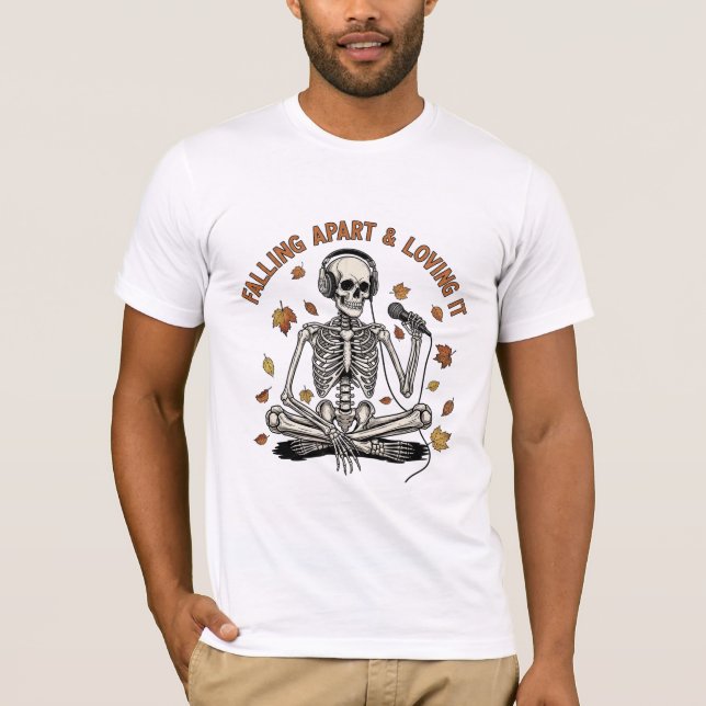 Zerfallend und Liebend Skelett T-Shirt (Vorderseite)