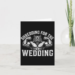Zerfetzen für die Hochzeit Muscular Wolf Gym Karte