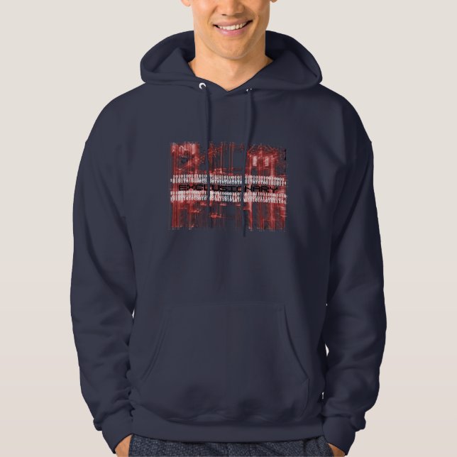 Zerhacken Sie den Code Hoodie (Vorderseite)