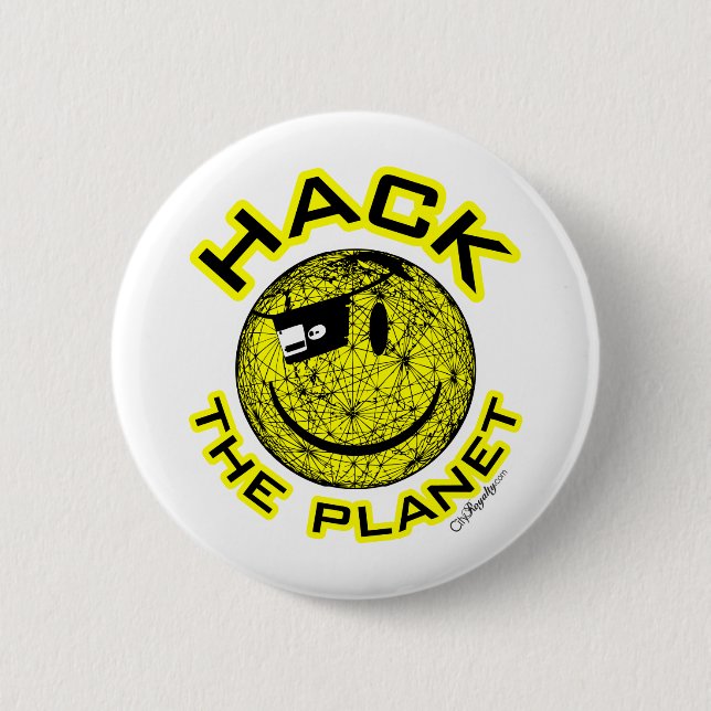 Zerhacken Sie den Planeten Button (Vorderseite)