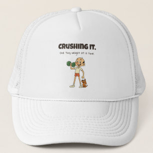 Zerkleinern - Funny Cartoon Gym Trucker Hat Truckerkappe