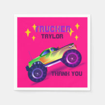 Zerkleinern MONSTER TRUCK Girls Pink Vielen Dank
