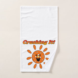 Zerkleinern - Orange Sunshine Pickleball Handtuch