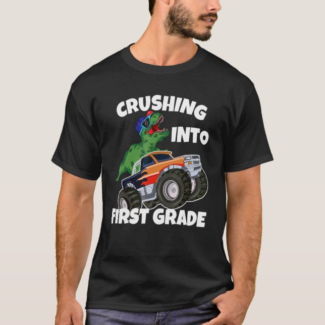Zerkleinerung in Monster der ersten Klasse Truck D T-Shirt (Vorderseite)