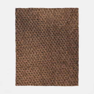Zerknitterter Stoff: Dunkelbraune Eleganz Fleecedecke