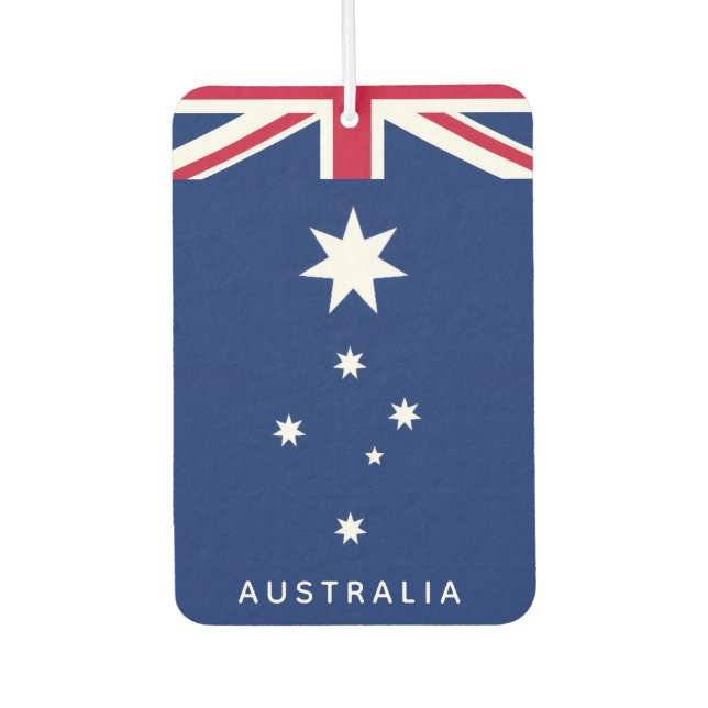 Zerlegte australische Flagge Autolufterfrischer (Vorderseite)