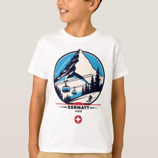Zermatt 4478 - Skifahren auf dem Problemhorn T-Shirt