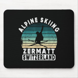 Zermatt Alpinski Schweiz Berge Schweizer  Mousepad