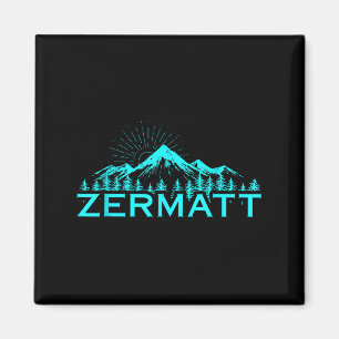 Zermatt Berge Alpin-Ski Schweizer Alpen Schweiz Magnet
