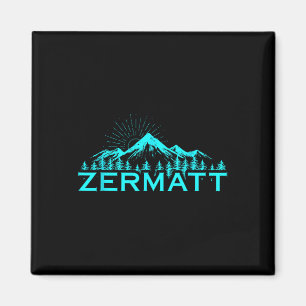 Zermatt Berge Alpin-Ski Schweizer Alpen Schweiz Magnet