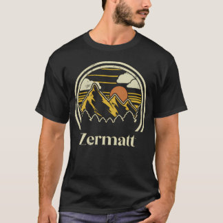 Zermatt Berge Schweiz Wandern Outdoor T-Shirt