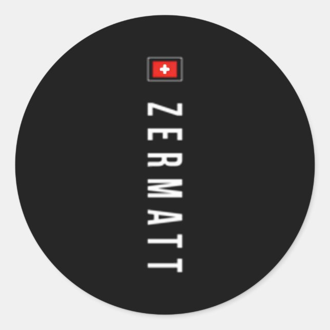 Zermatt Expedition Xo4U Original Runder Aufkleber (Vorderseite)