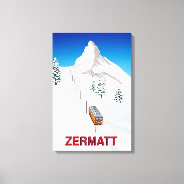Zermatt Leinwanddruck (Vorderseite)