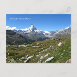 Zermatt Matterhorn Schweizer Alpen Postkarte