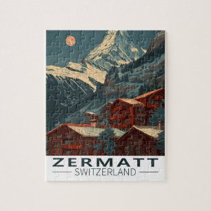 Zermatt Matterhorn Vintage Travel