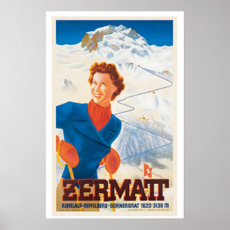 Zermatt Riffelalp Riffelberg Gornergrat Poster