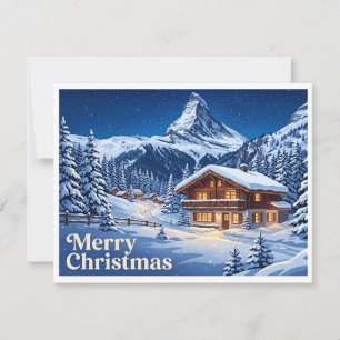Zermatt Schweiz Feiertagskarte