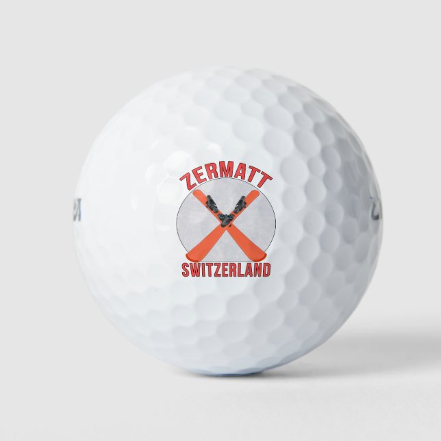 Zermatt, Schweiz Golfball (Vorderseite)