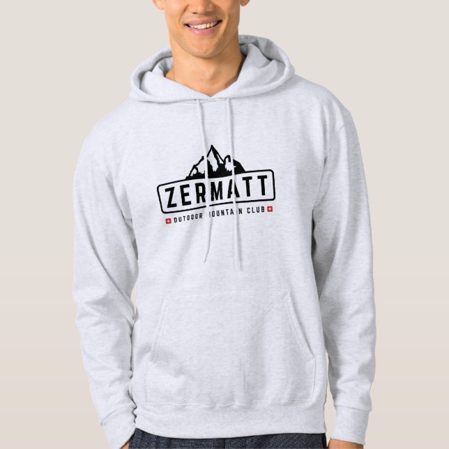 Zermatt Schweiz im Freien Hoodie (Vorderseite)