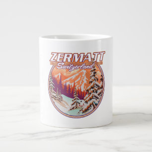 Zermatt Schweiz Logo Jumbo-Tasse