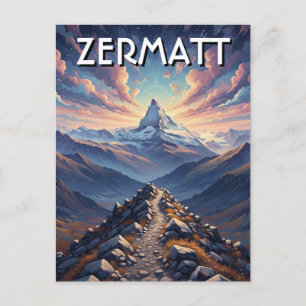 Zermatt Schweiz Matterhorn Postkarte