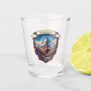 Zermatt Schweiz Matterhorn Schnapsglas