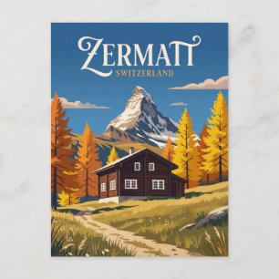 Zermatt Schweiz Postkarte