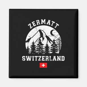 Zermatt Schweiz Skigebiet Alpen Alpinski  Magnet