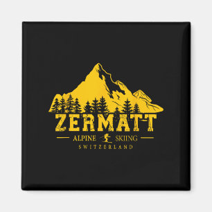 Zermatt Schweiz Skigebiet Alpin-Ski Alpin Schweize Magnet