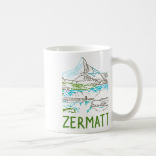 Zermatt Schweiz Souvenir Geschenk Für Touristen St Kaffeetasse