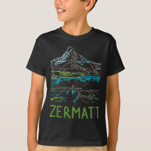Zermatt Schweiz Souvenir Geschenk Für Touristen St T-Shirt