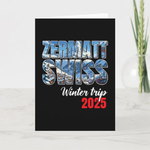 Zermatt Schweiz Winterreise 2025 Schweizer Ski Alp Karte