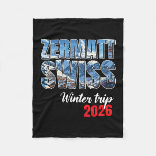 Zermatt Schweiz Winterreise 2026 Alpen Ski Schweiz Fleecedecke