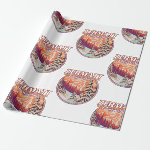 Zermatt Switzerland Logo Geschenkpapier