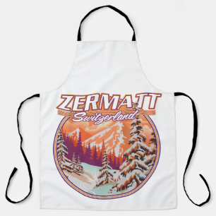 Zermatt Switzerland Logo Schürze