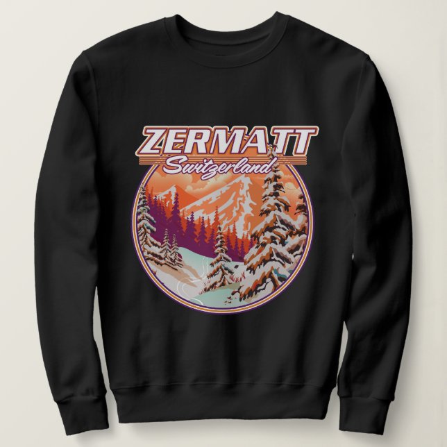 Zermatt Switzerland Logo Sweatshirt (Design vorne)