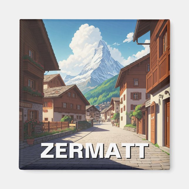 Zermatt Switzerland Matterhorn Magnet (Vorne)