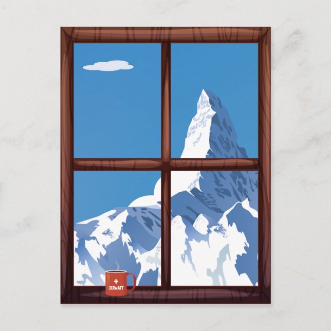 Zermatt,Switzerland, Postkarte (Vorderseite)