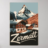 Zermatt Switzerland Reisen Vintag