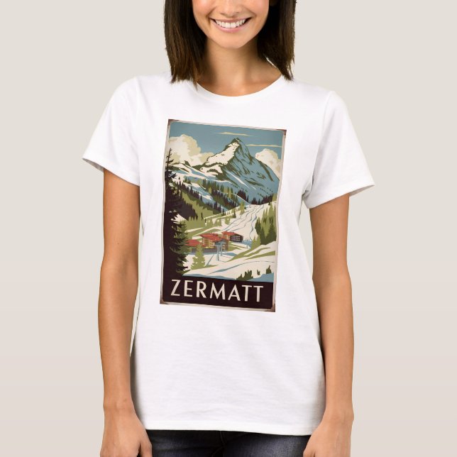 Zermatt Vintag T-Shirt (Vorderseite)