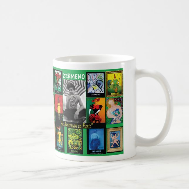 Zermeno: Ein Künstler in Paris Kaffeetasse (Rechts)