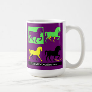 Zermenos "4 Pferde " Kaffeetasse